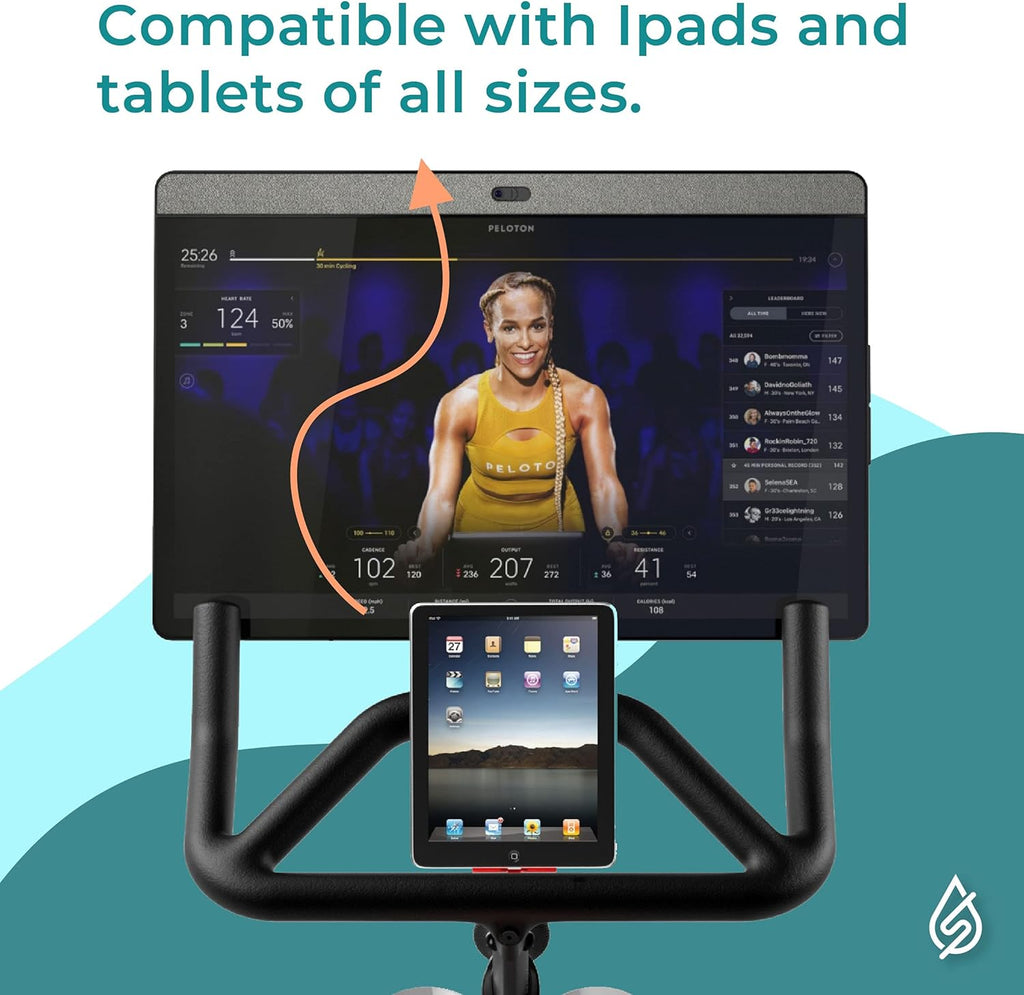 Phone and Tablet Holder for Peloton Bike Plus | Red