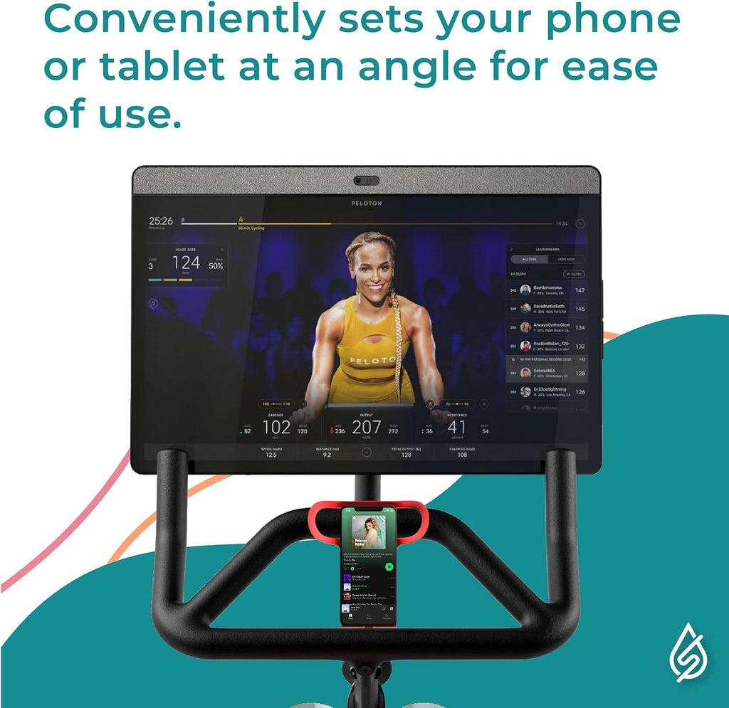 Phone and Tablet Holder for Peloton Bike Plus | Red