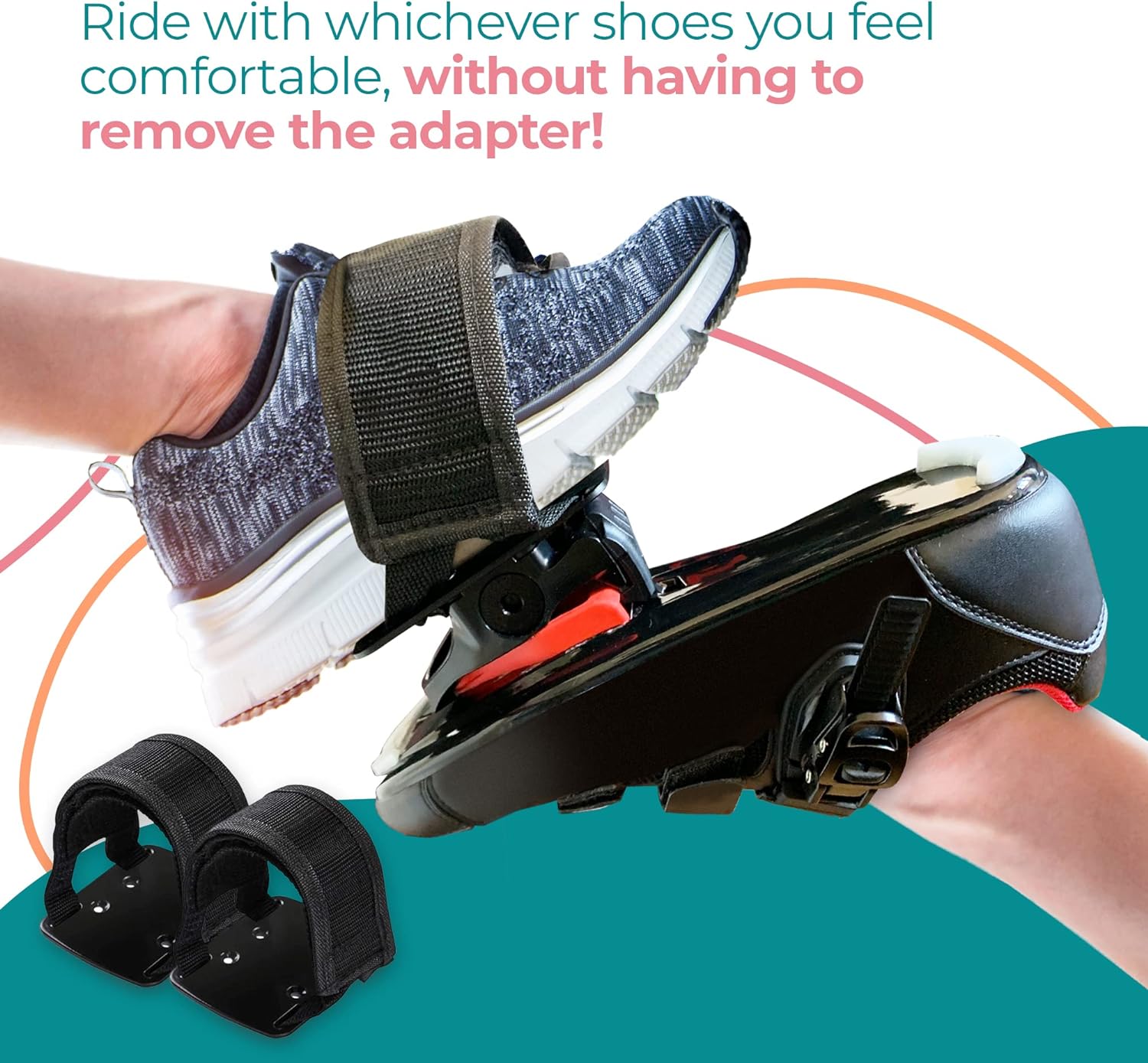 Peloton Bike Pedals Peloton Brand Toe Cages BUCKLOS Bike Pedals